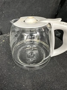 Replacement Coffee Carafe/Pot Unbranded White Handle Great Condition 12 Cup  - Picture 1 of 3