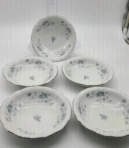 Johann Haviland Blue Garland Set 5 Fruit Bowls Bavaria Vintage - Picture 1 of 4