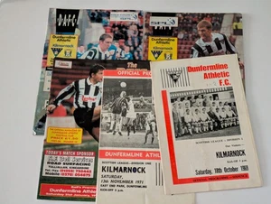 Lot x 5 Dunfermline v Kilmarnock Home Scottish Cup Football programmes - Picture 1 of 23