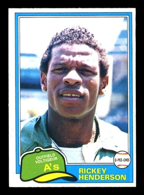 1981 TOPPS OPC O PEE CHEE BASEBALL #261 Rickey Henderson HOF NM A'S ATHLETICS - Image 1 of 2