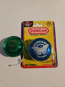 Duncan Yoyo lotto di 2 Yoyos imperiali e farfalle vintage completi 3058NP 2004 - Foto 1 di 7