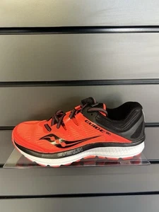 SAUCONY GUIDE ISO, WOMENS RUNNING TRAINERS, UK SIZE 3.5 , RED / BLACK - Picture 1 of 5