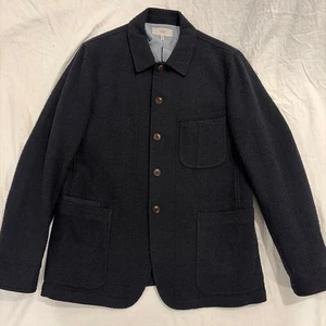 Jack Spade Warren Street Wool Chore Coat Navy Blue Jacket Size Medium  - Picture 1 of 17