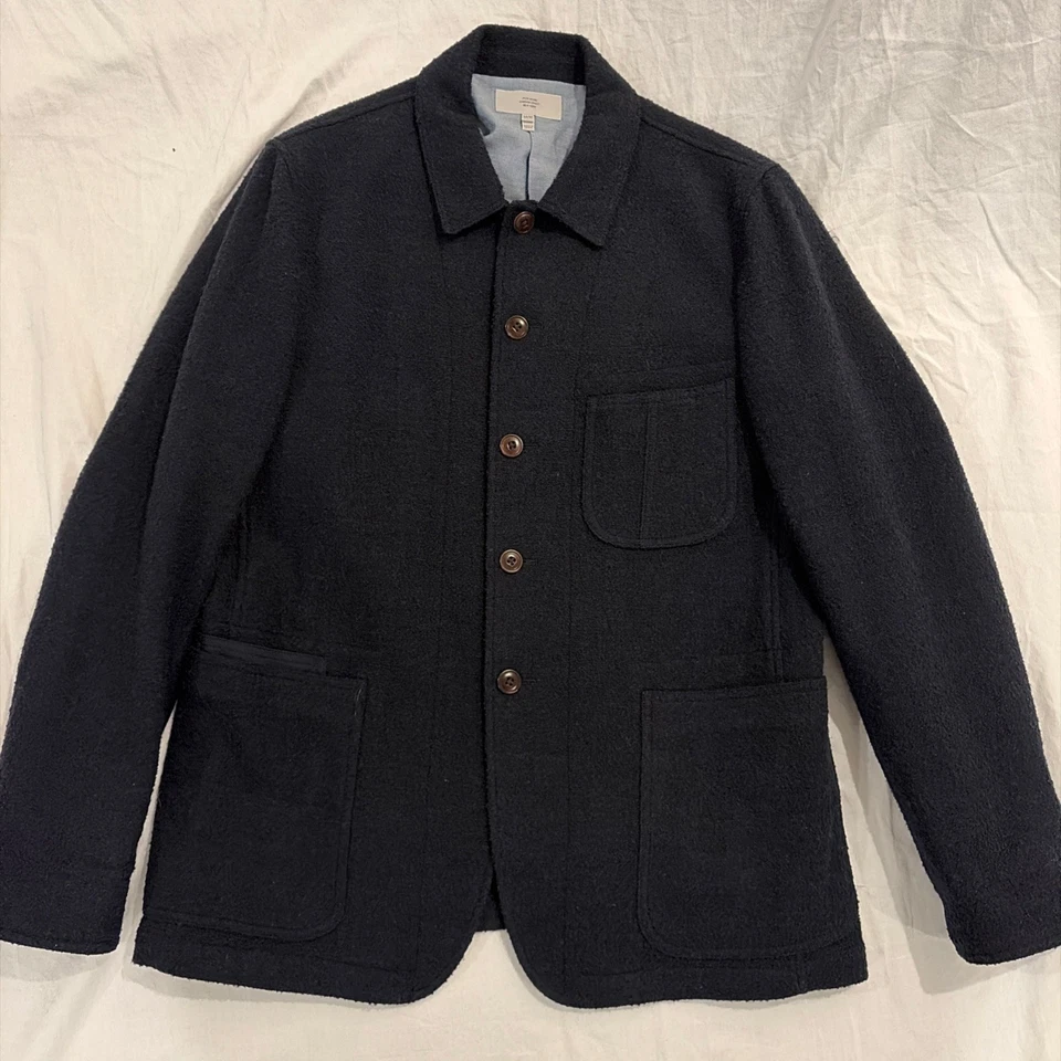 Jack Spade Warren Street Wool Chore Coat Navy Blue Jacket Size Medium  - Image 1 of 4
