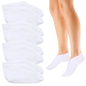 Scettar 4 Pairs Moisturizing Socks Overnight,Spa Socks for Dry Fee,Cotton - Picture 1 of 5