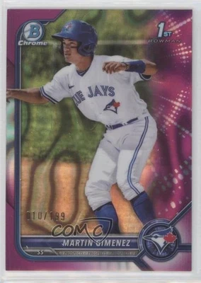 2022 Bowman Chrome Prospects Fuchsia Lava Refractor /199 Martin Gimenez #BCP-97 - Image 1 of 2