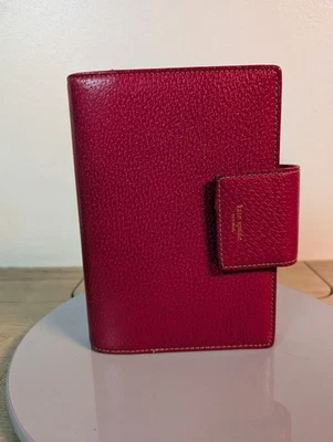 Kate Spade Pink Leather Planner Agenda Organizer Personal Size Snap - Image 1 of 4