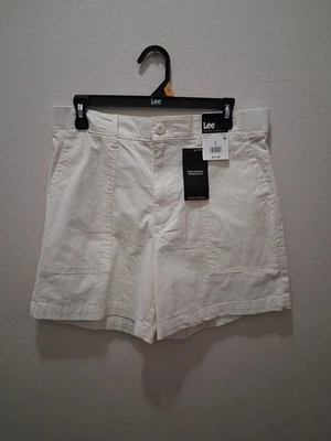 Lee 牛仔短裤 ECRU 6 英寸内缝女式 12 码全新带标签  — 第 1/4 张图片