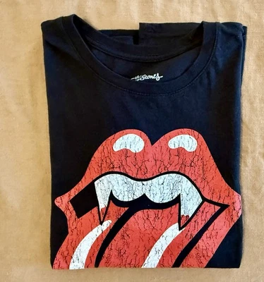 Halloween Rolling Stones T-Shirt, Adult 2XL, Fang Lips, Bleeding Logo - Image 1 of 4