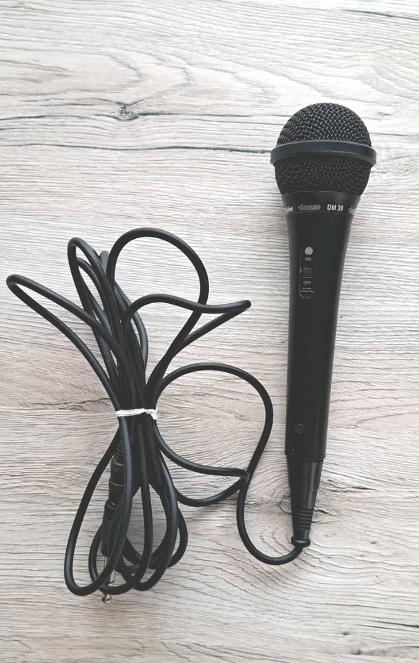 Mikrofon DM39 Vivanco 500 Ohm Dynamisches Mikrofon Ein-Ausschalter - Bild 1 von 1