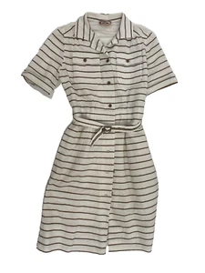 Courreges Women's White and Gold Shirt Dress Size 0 - Picture 1 of 3