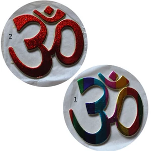 Om Aum Aufkleber goa psy hippie sticker indien India inde yoga meditation  - Bild 1 von 3