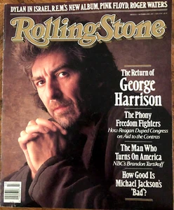 Rolling Stone Magazine #511 October 22, 1987 George Harrison Vintage - Picture 1 of 1