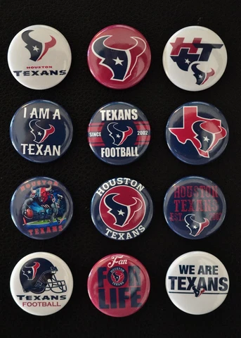 Houston Texans - 1 1/2" Inch Magnet Set (Set of 12) Cover
