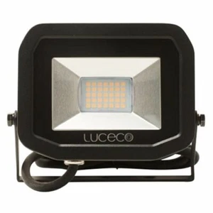 LUCECO GUARDIAN SLIMLINE LED FLOODLIGHT BLACK 22W 1800LM (2 units) - Picture 1 of 5