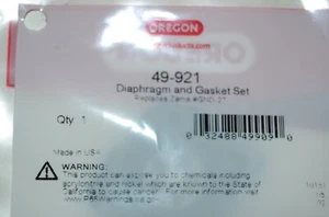 Oregon sostituisce Zama GND-2 kit diaframma e guarnizioni 49-921 - Foto 1 di 2