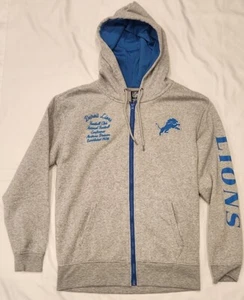 Detroit Lions Football Club Embroidered NFL Apparel Full Zip Hoodie - Men’s S - Picture 1 of 4