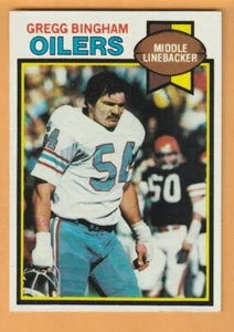 Gregg Bingham Houston Oilers 1979 Topps #67 Purdue Boilermakers - Imagen 1 de 2