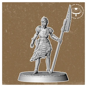 Tribal Girl | Vermillion | Post Apocalypse FWW Wargaming 3D Printed Mini - Bild 1 von 1