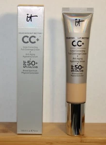 IT Cosmetics Your Skin But Better CC Full Coverage Cream FOUNDATION SPF50 LIGHT - Picture 1 of 10
