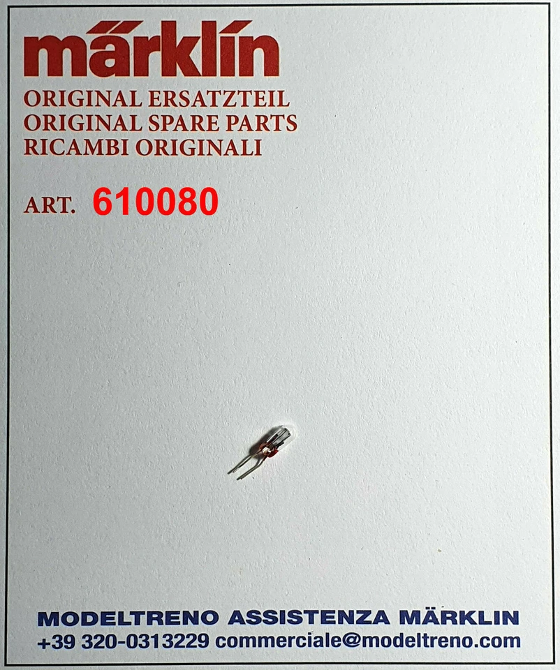 MÄRKLIN MARKLIN 61008 610080 LAMPADINA BIANCA - GLÜHLAMPE HELL