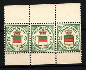 HELIGOLAND QV Stamps SG.12 3pf 2½ Farthing (1876) 3 UMM MNH Cat £750++* SS4541 - Picture 1 of 6