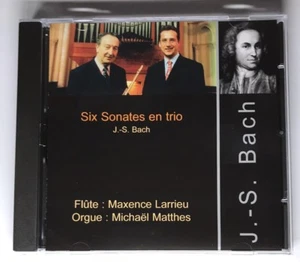 CD Six Sonates En Trio J.-S Bach Flûte  Maxence Larrieu Orgue Michael Matthes - Imagen 1 de 4