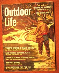 April 1962 Outdoor Life Magazin 206 Seiten - Häuten & Filetieren von Fischen, Bären - Bild 1 von 6