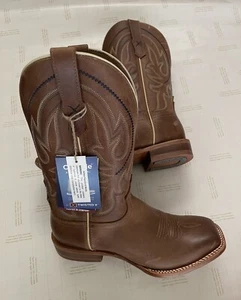 New Men's 8.5 EE Twisted X MRAL031 Rancher Square Toe Brown Cowboy Boots - Picture 1 of 8