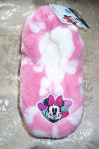 Minnie Mouse Snuggle Toes Slipper Socks Grip Bottom Shoe Size 10-4 Fuzzy Babba - Picture 1 of 7