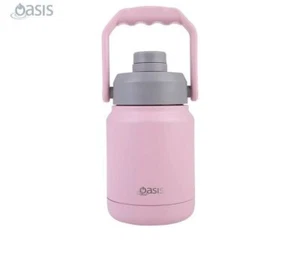 Oasis Stainless Steel DoubleWall Iinsulated Mini Jug With Carry Handle 1.2 Pink - Picture 1 of 2