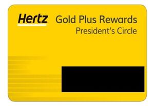 Hertz Car Rental President Circle Status | ONE YEAR 