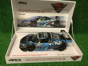 1:18 2012 Australian GT Series Audi R8 LMS Craig Lowndes Signed Model+Cert - Picture 1 of 7