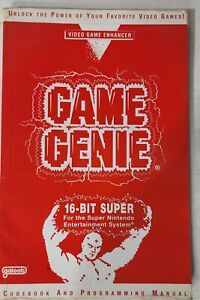 Galoob Game Genie SNES Codebook Programowanie Manual Edition #5