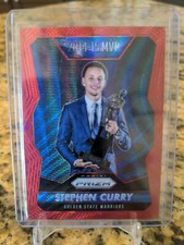2015-16 Panini Prizm Stephen Curry MVP Ruby Wave Prizm /350 Warriors