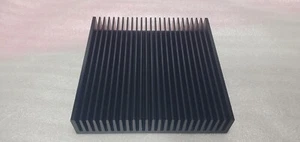 Heat Sink Aluminum 6" X 6" X 1" Black Anodized - New - Picture 1 of 6