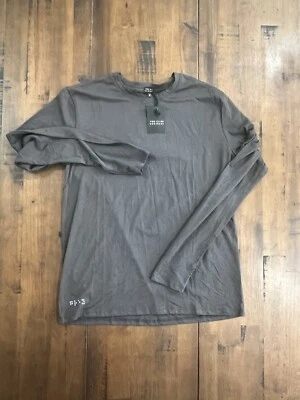 Two Blind Brothers Mens M Charcoal Solid Long Sleeve Bamboo Shirt Lightweight - Image 1 of 4