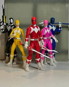 Power Pools personalizzate Power Rangers Lightning Mighty Morphin Blue Ranger Deadpool - Foto 1 di 6