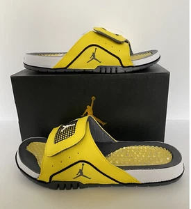 Jordan Hydro Retro 4 Slides Lightning Size 13 - Picture 1 of 12