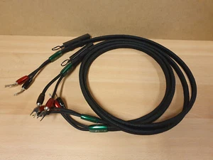 SET AUDIOQUEST ROBIN HOOD ZERO SPEAKER CABLE BANANA 72V DBS 72 V LEVEL X / 2 M - Foto 1 di 2