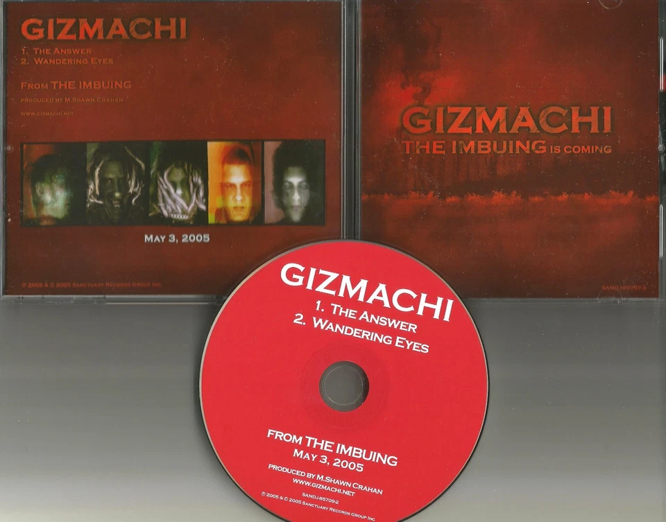 Slipknot Produced GIZMACHI  Answer /Wandering PROMO DJ CD Single Mushroomhead - Image 1 of 1