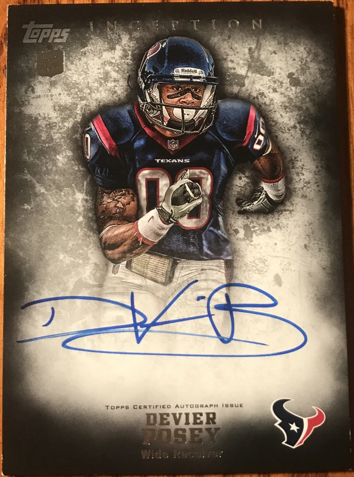 2012 Topps Inception Rookie Autograph DeVier Posey #123 Houston Texans - Image 1 of 2