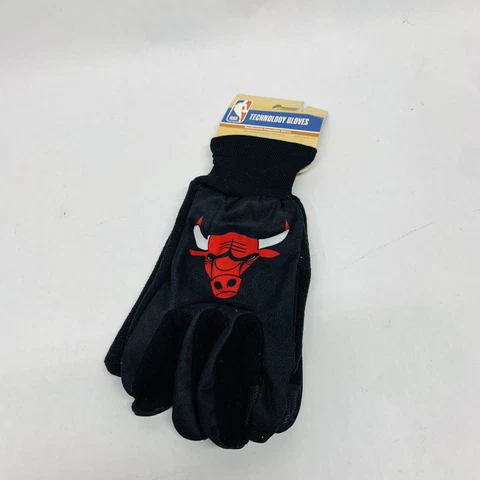 🏀✅ NBA Chicago Bulls Gloves WinCraft Technology Gloves NBA Working Black Gloves Cover
