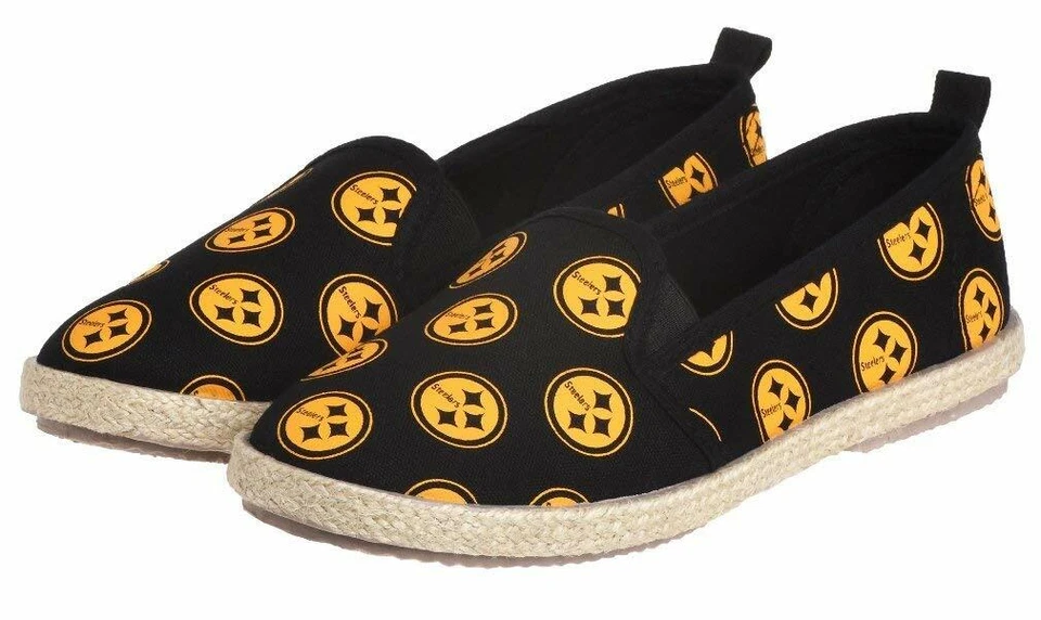 Zapato de lona alpargata FOCO NFL para mujer Pittsburgh Steelers Foto 1 de 1