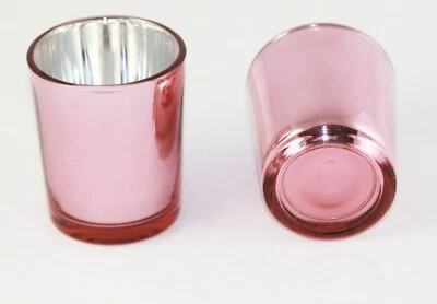 30 Rose Gold Glass Tealight Votive Candle Holder Wedding Party Table Event Decor - Image 1 of 4