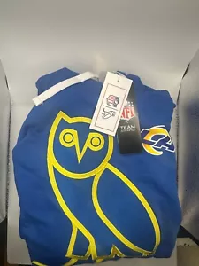 OVO x NFL Los Angeles LA Rams Owl Hoodie - sz Medium Octobers Very Own Drake NWT - Bild 1 von 5