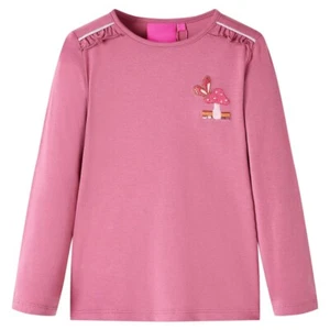 Kinder-Langarmshirt Himbeerrosa 116 - Bild 1 von 7