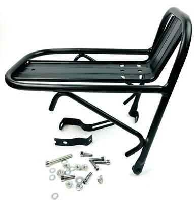 INION Front-Gepäckträger Vorne Fahrrad Gepäckträger Vorderrad Mini Träger Hollandrad