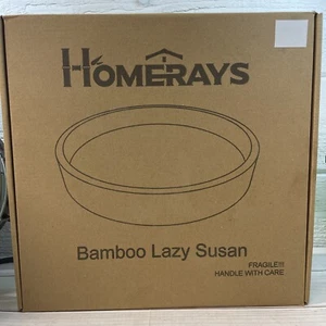 Bamboo Lazy Susan 14” Inch , HomeRays. - Picture 1 of 4