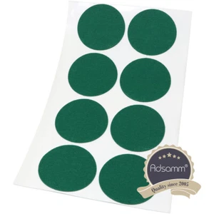 8 x Filzgleiter | Ø 50 mm | Grün | rund | 1.5 mm dünne selbstklebende Filz-Mö... - Bild 1 von 4